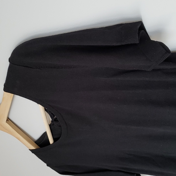 LOFT black tie at back short sleeved sweater - Picture 3 of 10